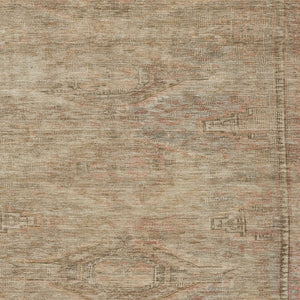 HomeRoots 5' Beige and Taupe Aztec Washable Area Rug – Versatile Indoor/Outdoor Design for Any Space 10' X 14' 615541