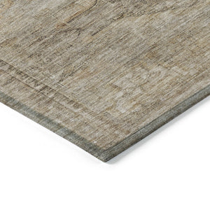 HomeRoots 5' Brown and Taupe Aztec Indoor Outdoor Area Rug - Stylish, Durable, Washable Accent for Any Space 5' X 8' 615543