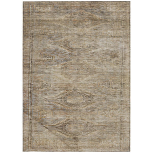 HomeRoots 5' Brown and Taupe Aztec Indoor Outdoor Area Rug - Stylish, Durable, Washable Accent for Any Space 8' X 10' 615545