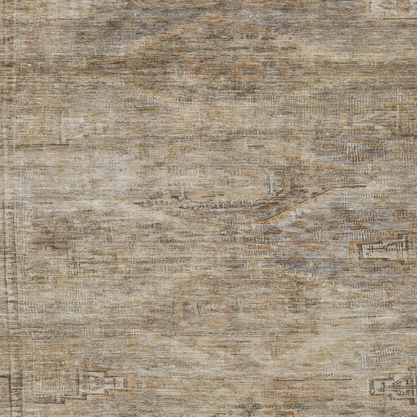 HomeRoots 5' Brown and Taupe Aztec Indoor Outdoor Area Rug - Stylish, Durable, Washable Accent for Any Space 8' X 10' 615545