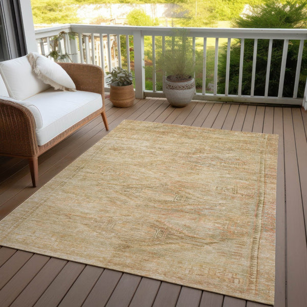HomeRoots 5' Durable Aztec-Inspired Washable Indoor/Outdoor Area Rug for Versatile Home Styling & Easy Care 5' X 8' 615549