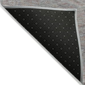 HomeRoots 5' Stylish Pewter and Gray Aztec Area Rug - Durable, Washable, Perfect for Indoor and Outdoor Use 5' X 8' 615555