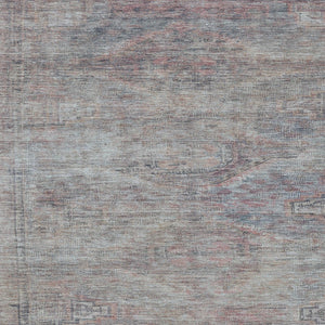HomeRoots 5' Stylish Pewter and Gray Aztec Area Rug - Durable, Washable, Perfect for Indoor and Outdoor Use 5' X 8' 615555