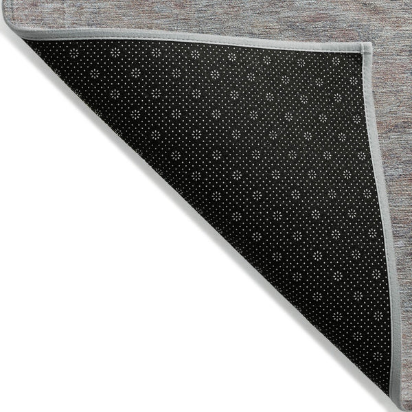 HomeRoots 5' Stylish Pewter and Gray Aztec Area Rug - Durable, Washable, Perfect for Indoor and Outdoor Use 8' X 10' 615557