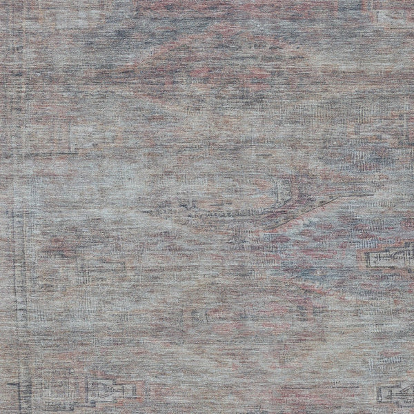HomeRoots 5' Stylish Pewter and Gray Aztec Area Rug - Durable, Washable, Perfect for Indoor and Outdoor Use 8' X 10' 615557