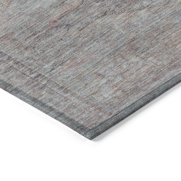 HomeRoots 5' Stylish Pewter and Gray Aztec Area Rug - Durable, Washable, Perfect for Indoor and Outdoor Use 9' X 12' 615558