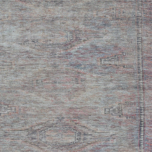 HomeRoots 5' Stylish Pewter and Gray Aztec Area Rug - Durable, Washable, Perfect for Indoor and Outdoor Use 9' X 12' 615558