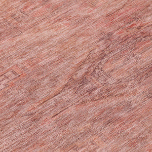 HomeRoots 5' Stylish Terra Cotta and Salmon Aztec Indoor-Outdoor Rug for Comfort, Durability, and Easy Care 8' Round 615580