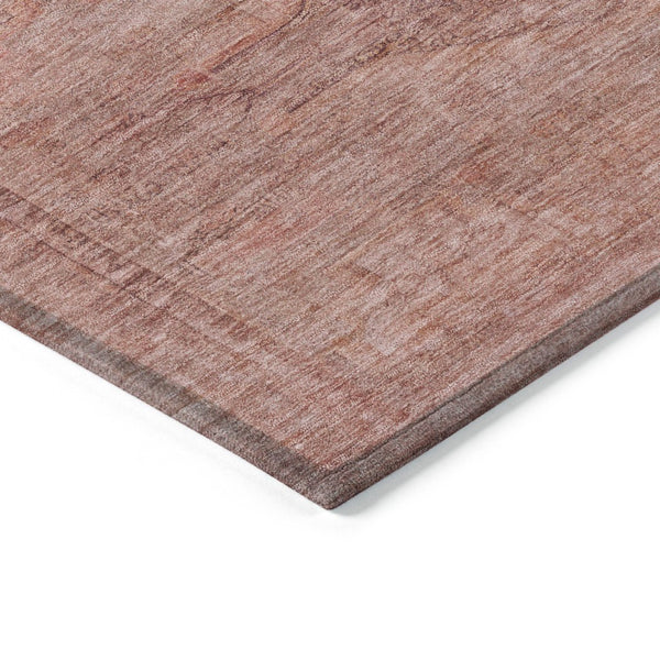 HomeRoots 5' Stylish Terra Cotta and Salmon Aztec Indoor-Outdoor Rug for Comfort, Durability, and Easy Care 8' X 10' 615581