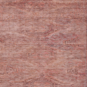 HomeRoots 9' Aztec Area Rug in Terra Cotta & Salmon – Washable Indoor/Outdoor, Stain-Resistant, Versatile Decor 615582