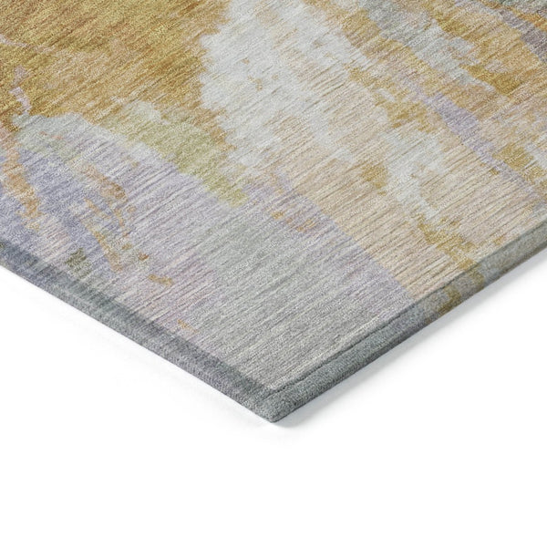 HomeRoots 5' Rust and Lavender Abstract Area Rug - Stylish, Durable, Washable Design for Indoor and Outdoor Use 8' X 10' 615623