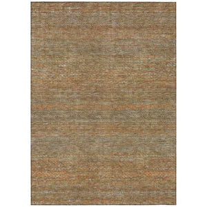 HomeRoots 9' X 12' Taupe and Brown Striped Washable Area Rug - Durable, Stylish, Perfect for Indoor/Outdoor Use 615642