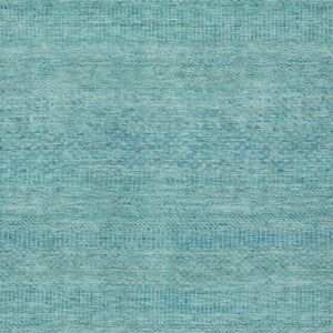 HomeRoots 5' Aqua and Teal Striped Indoor Outdoor Area Rug - Durable, Washable, Versatile for Any Space 8' X 10' 615647