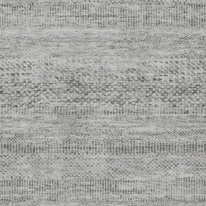 HomeRoots 5' Stylish Gray and Charcoal Striped Washable Area Rug for Indoor and Outdoor High-Traffic Areas 8' X 10' 615665