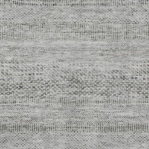 HomeRoots 5' Stylish Gray and Charcoal Striped Washable Area Rug for Indoor and Outdoor High-Traffic Areas 10' X 14' 615667