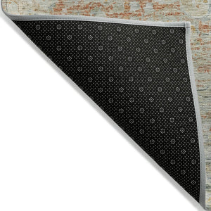 HomeRoots 5' Tan and Beige Medallion Area Rug - Washable, Durable, Stylish for Indoor and Outdoor Spaces 10' X 14' 615751