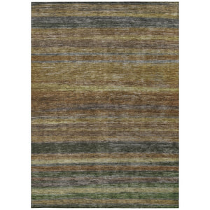 HomeRoots 5' Striped Washable Area Rug – Durable, Stain-Resistant Design for Indoor & Outdoor Spaces 9' X 12' 615834