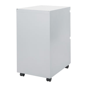 OSP Home Furnishings 22" Mobile Pedestal with Locking Drawers Ball Bearing Slides and Legal File Storage PTC22FF-SV