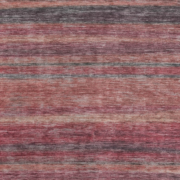 HomeRoots 5' Striped Washable Area Rug in Rust and Blush - Durable, Stylish, Perfect for Indoor and Outdoor Use 5' X 8' 615849