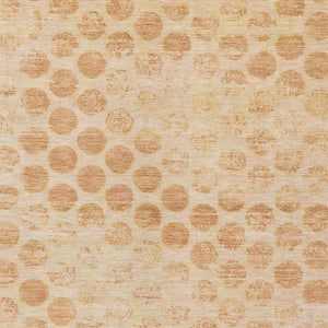 HomeRoots 5' Elegant Peach and Rust Polka Dot Washable Area Rug for Indoor and Outdoor Spaces, Easy Care 5' X 8' 615927