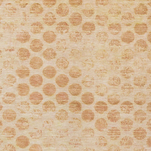 HomeRoots 5' Elegant Peach and Rust Polka Dot Washable Area Rug for Indoor and Outdoor Spaces, Easy Care 8' X 10' 615929