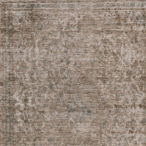 HomeRoots 5' Stylish Brown and Beige Abstract Washable Area Rug for Indoor and Outdoor Spaces, Easy Care 10' X 14' 615997