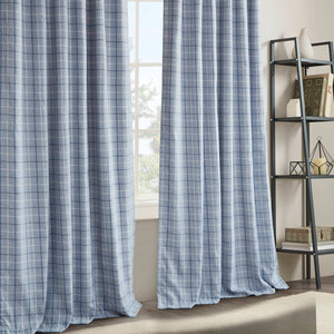 English Elm 1Pc 50X108" Classic Plaid Curtain Panel With Fleece Lining - Versatile, Cozy, And Stylish Decor B035P341195