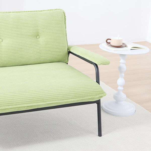 English Elm The 53-inch sofa with durable metal frame and sponge cushions, space-saving American-style comfort for studio living Green W3371P309475