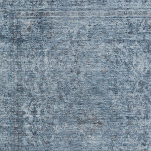 HomeRoots 5' Blue and Beige Abstract Area Rug – Stylish, Washable, and Durable for Indoor/Outdoor Spaces 8' X 10' 616001