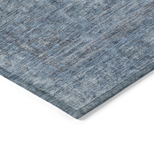 HomeRoots 5' Blue and Beige Abstract Area Rug – Stylish, Washable, and Durable for Indoor/Outdoor Spaces 10' X 14' 616003