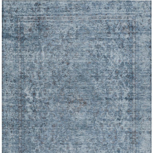 HomeRoots 5' Blue and Beige Abstract Area Rug – Stylish, Washable, and Durable for Indoor/Outdoor Spaces 10' X 14' 616003