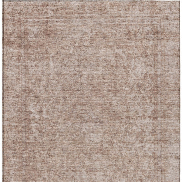 HomeRoots 5' Copper and Beige Abstract Area Rug – Stylish, Durable, Washable for Indoor & Outdoor Spaces 5' X 8' 616005