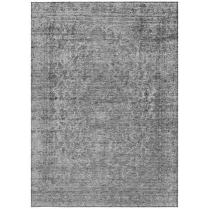 HomeRoots 5' Abstract Gray and Beige Indoor Outdoor Area Rug – Stylish, Durable, Washable for Easy Care 8' X 10' 616013