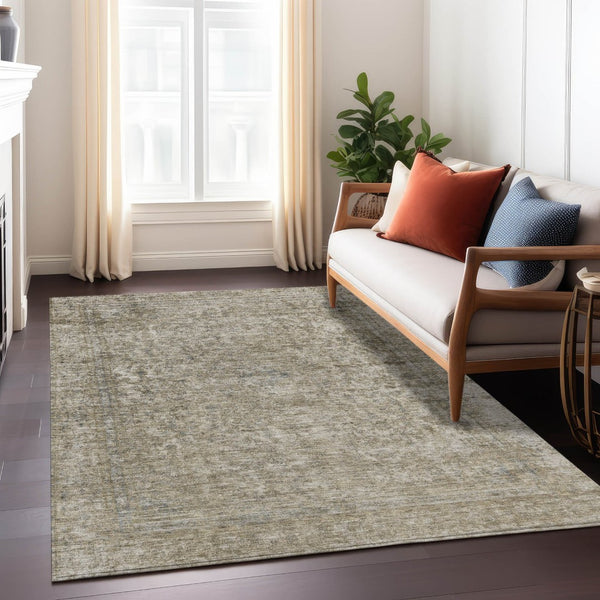 HomeRoots 5' Stylish Abstract Area Rug - Durable, Washable Design for Indoor & Outdoor Spaces, Stain Resistant 5' X 8' 616017