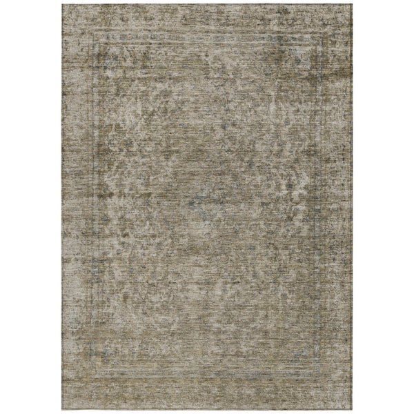 HomeRoots 5' Stylish Abstract Area Rug - Durable, Washable Design for Indoor & Outdoor Spaces, Stain Resistant 9' X 12' 616020