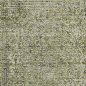 HomeRoots 5' Sage and Beige Abstract Area Rug – Stylish, Washable, Indoor/Outdoor, Durable for High Traffic Areas 8' X 10' 616025