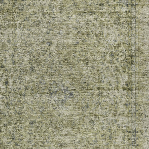 HomeRoots 5' Sage and Beige Abstract Area Rug – Stylish, Washable, Indoor/Outdoor, Durable for High Traffic Areas 10' X 14' 616027