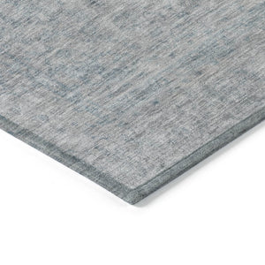 HomeRoots 5' Contemporary Silver and Beige Abstract Area Rug for Indoor Outdoor High-Traffic Spaces, Washable 5' X 8' 616029
