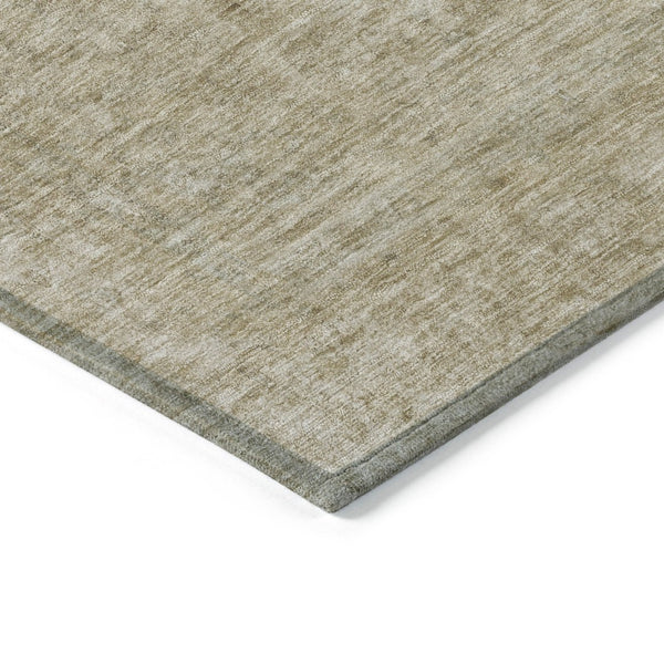 HomeRoots 9' X 12' Tan And Beige Abstract Washable Area Rug - Stylish, Durable, Indoor/Outdoor, Easy-Care Design 616038