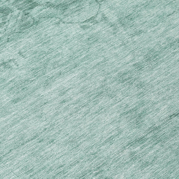 HomeRoots 5' Aqua and Teal Medallion Area Rug - Vibrant, Washable, Indoor-Outdoor Charm for Any Space 8' Round 616090