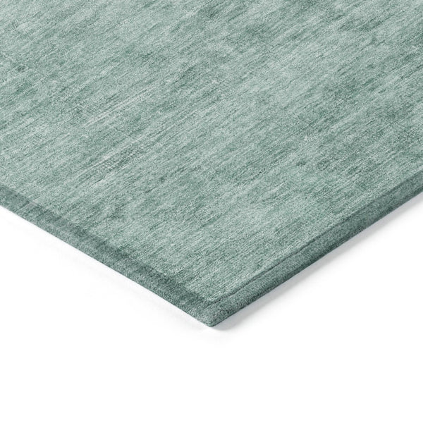 HomeRoots 5' Aqua and Teal Medallion Area Rug - Vibrant, Washable, Indoor-Outdoor Charm for Any Space 8' X 10' 616091