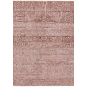 HomeRoots 5' Blush and Mauve Medallion Area Rug - Stylish, Washable Indoor/Outdoor Rug for Versatile Spaces 5' X 8' 616101