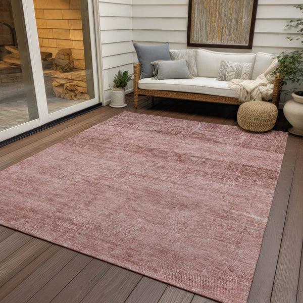 HomeRoots 5' Blush and Mauve Medallion Area Rug - Stylish, Washable Indoor/Outdoor Rug for Versatile Spaces 8' X 10' 616103