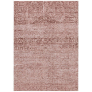 HomeRoots 5' Blush and Mauve Medallion Area Rug - Stylish, Washable Indoor/Outdoor Rug for Versatile Spaces 9' X 12' 616104
