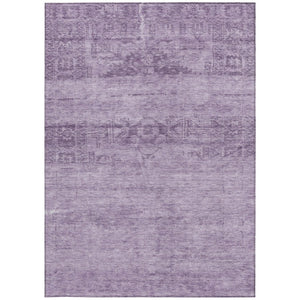 HomeRoots 5' Vibrant Plum and Purple Medallion Indoor Outdoor Area Rug – Durable, Washable, Stylish Design 5' X 8' 616125