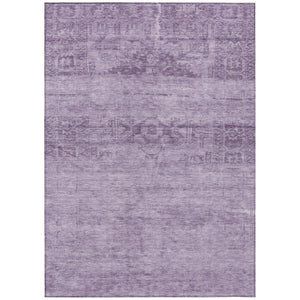 HomeRoots 5' Vibrant Plum and Purple Medallion Indoor Outdoor Area Rug – Durable, Washable, Stylish Design 5' X 8' 616125