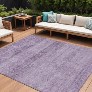 HomeRoots 5' Vibrant Plum and Purple Medallion Indoor Outdoor Area Rug – Durable, Washable, Stylish Design 8' X 10' 616127