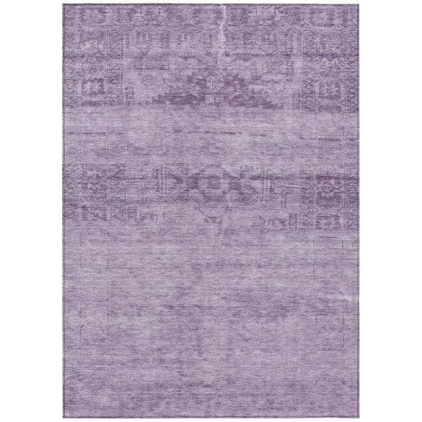 HomeRoots 5' Vibrant Plum and Purple Medallion Indoor Outdoor Area Rug – Durable, Washable, Stylish Design 8' X 10' 616127