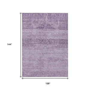 HomeRoots 9' X 12' Plum & Purple Medallion Area Rug – Durable, Washable Indoor/Outdoor Design for Any Space 616128