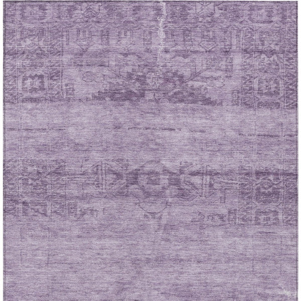 HomeRoots 5' Vibrant Plum and Purple Medallion Indoor Outdoor Area Rug – Durable, Washable, Stylish Design 10' X 14' 616129
